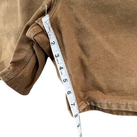 Carhartt Carpenter Shorts 42 Brown Cotton Relaxed Fit Broken In Workwear Utility - Picture 8 of 13